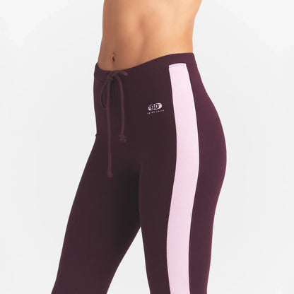 OUTDOOR HIGH-WAISTED LEGGING | CURRANT PEONY CONTRAST