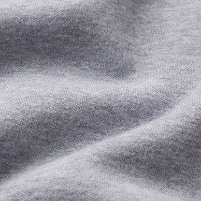 COTTON FLEECE BOMBER JACKET | HEATHER GREY