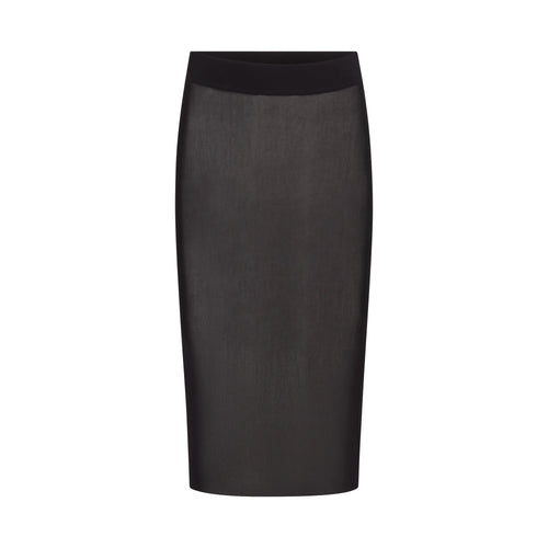 MESH COVER-UPS MIDI SKIRT | ONYX