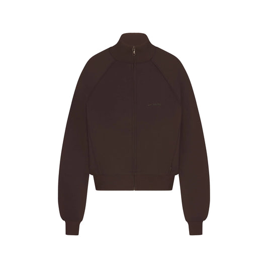 NikeSKIMS MATTE TRICOT TRACK JACKET | DARK ROAST