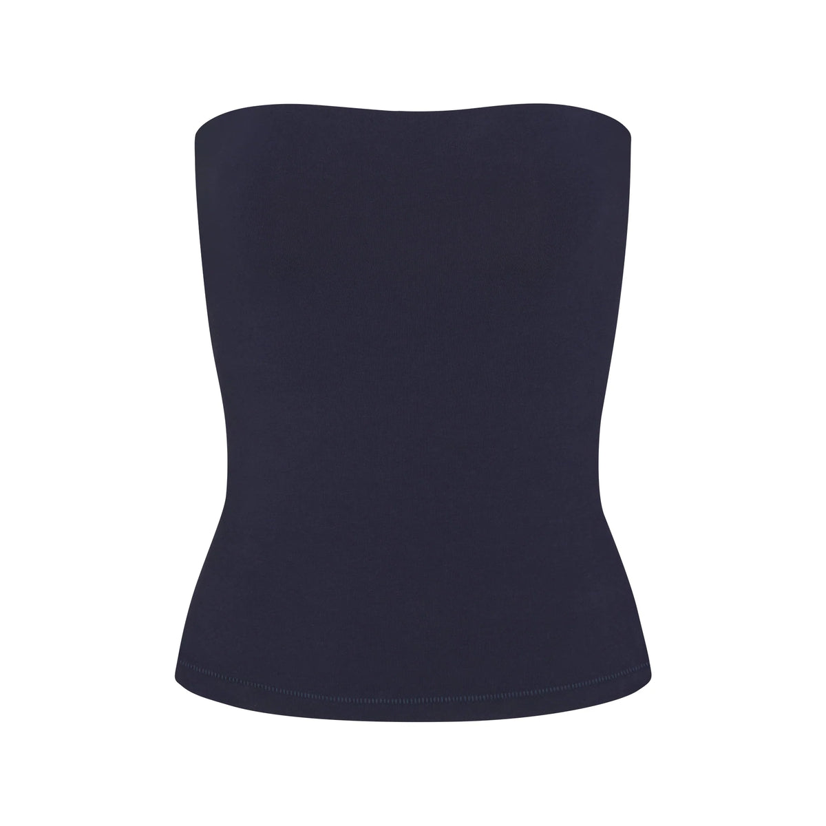 COTTON JERSEY TUBE TOP | NAVY