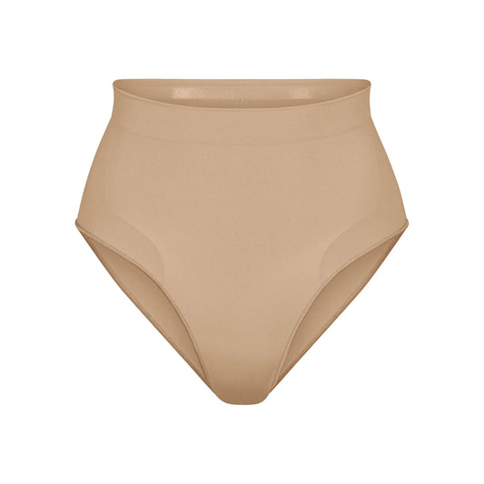 SEAMLESS SCULPT MID WAIST BRIEF | CLAY
