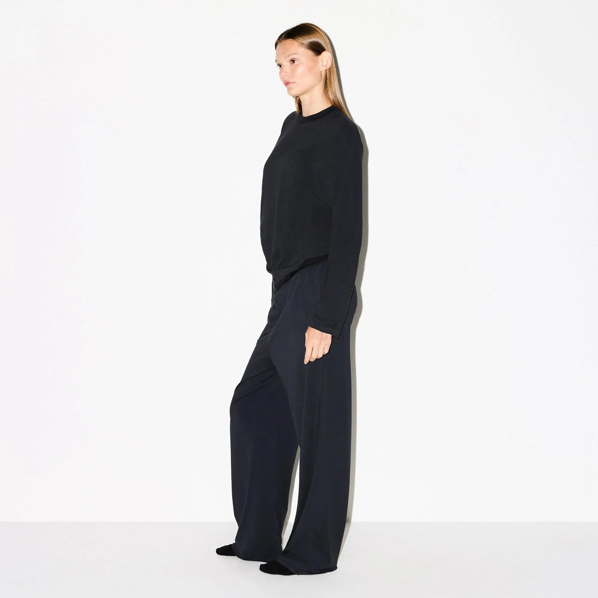BOYFRIEND LONG SLEEVE T-SHIRT | ONYX