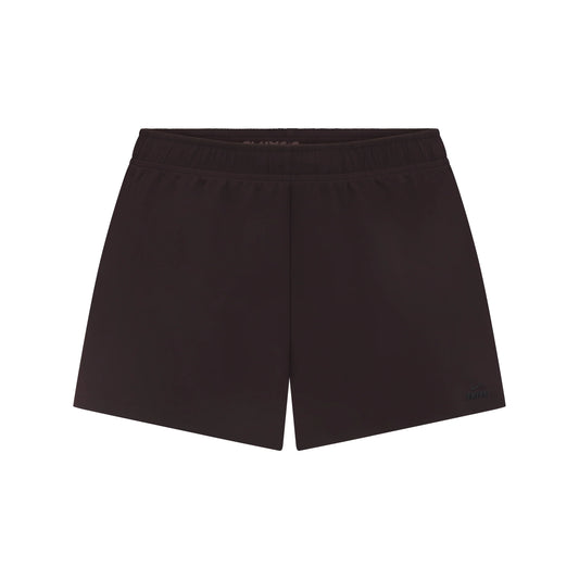 NikeSKIMS STRETCH NYLON RUNNER SHORT | DARK ROAST