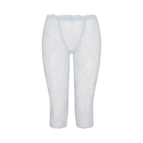 STRETCH LACE CAPRI | POWDER BLUE