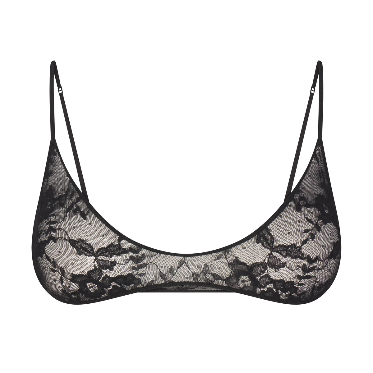 STRETCH LACE SKIMPY SCOOP BRALETTE | SOOT