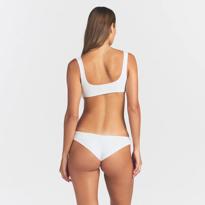 RAW EDGE MICRO SCOOP BRALETTE | SNOW