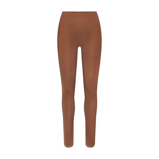 NikeSKIMS SATIN SHINE BONDED WAIST 29" LEGGING | CAROB BROWN