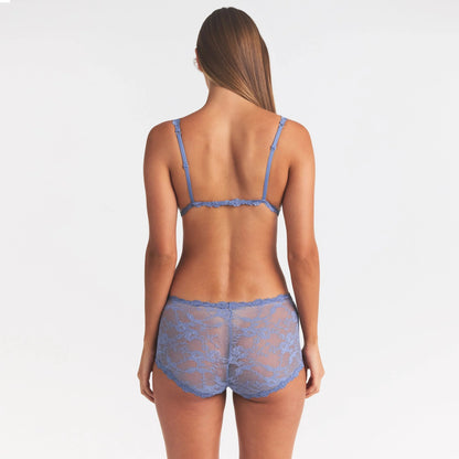 STRETCH LACE BOY SHORT | SLATE