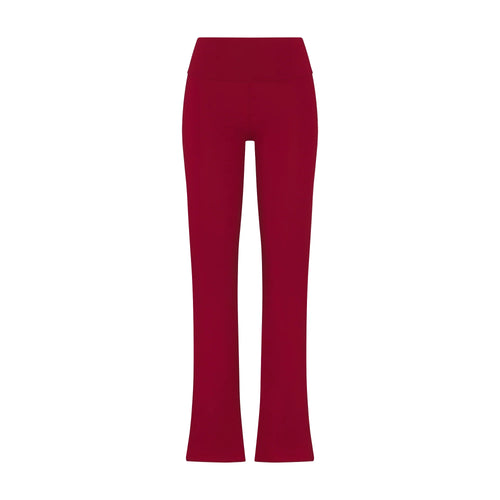 COTTON JERSEY FOLDOVER PANT | BRICK