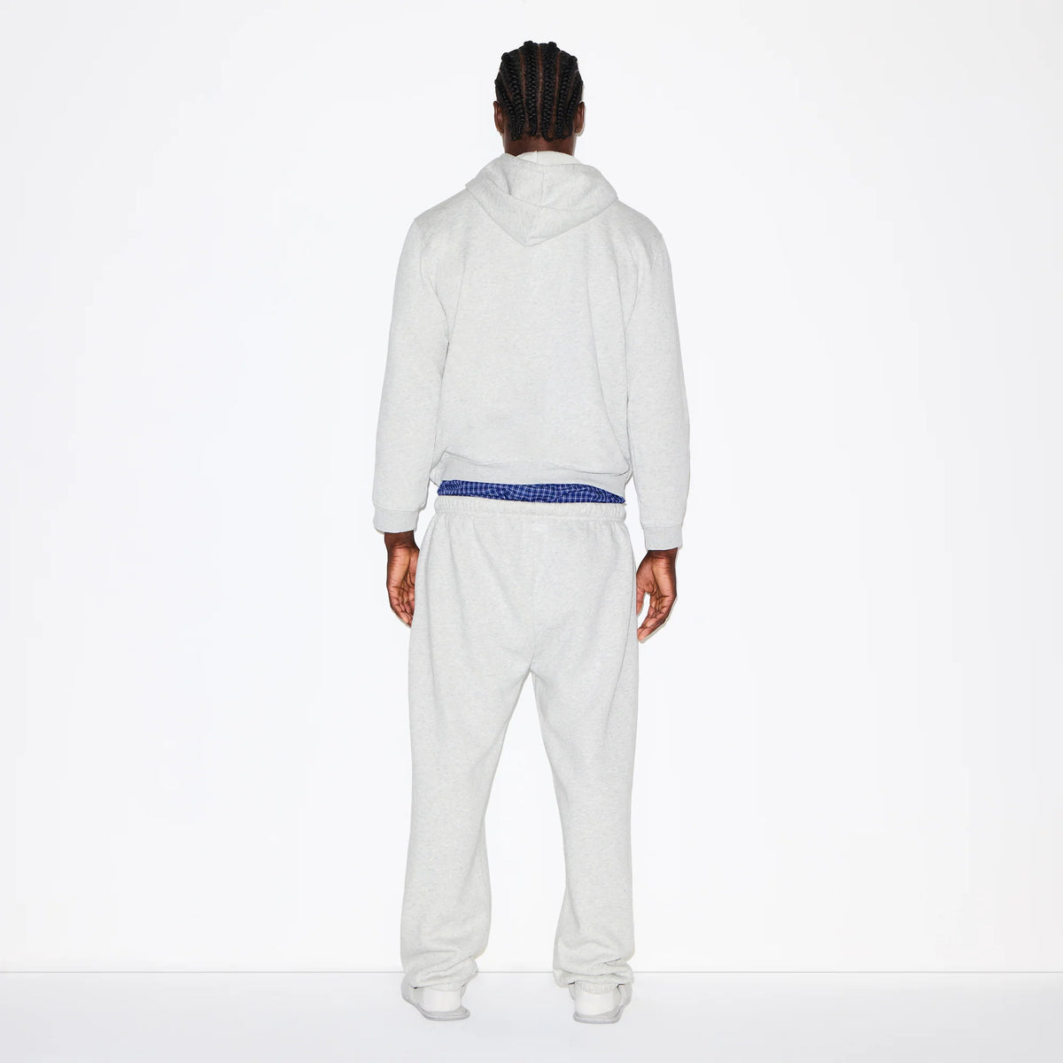 FLEECE LOUNGE MENS CLASSIC HOODIE | LIGHT HEATHER GREY