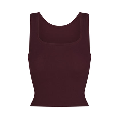 COTTON RIB TANK | CURRANT