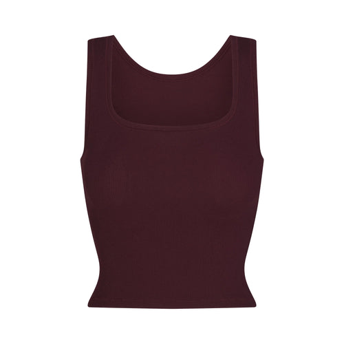 COTTON RIB TANK | CURRANT