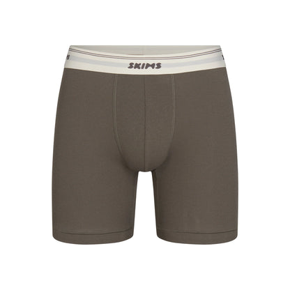 SKIMS COTTON RIB MENS 5" BOXER BRIEF | JUNGLE