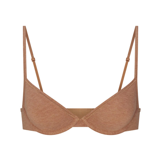 EVERYDAY COTTON UNLINED DEMI BRA | SIENNA HEATHER