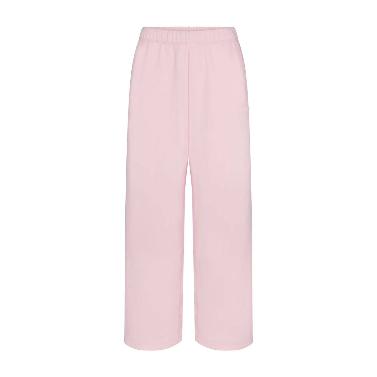 COTTON FLEECE OVERSIZED STRAIGHT LEG PANT | CHERRY BLOSSOM