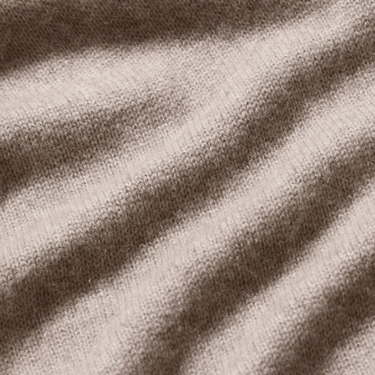 WOOL CASHMERE OVERSIZED V NECK SWEATER | LINEN