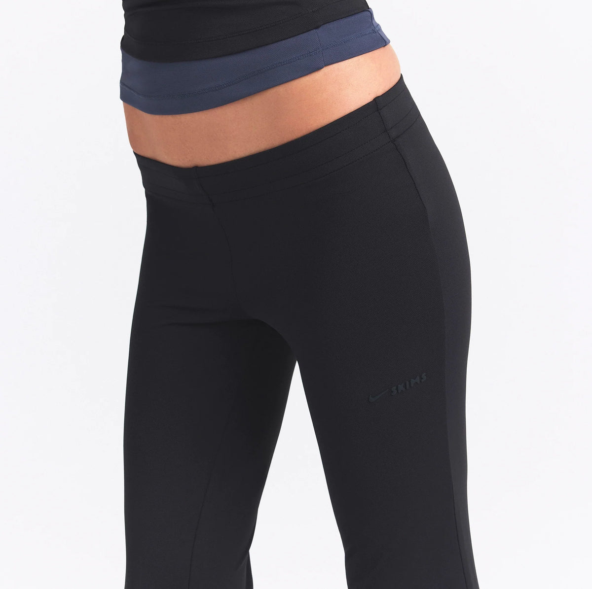 NikeSKIMS AIRY LOW RISE MINI FLARE PANT | OBSIDIAN
