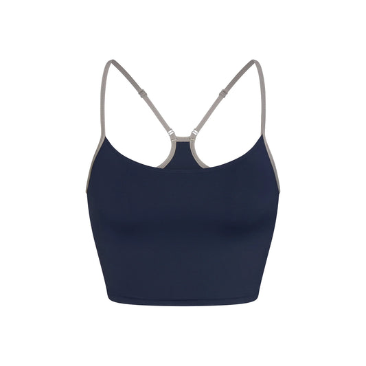 SIGNATURE SWIM CAMI TOP | NAVY CONTRAST