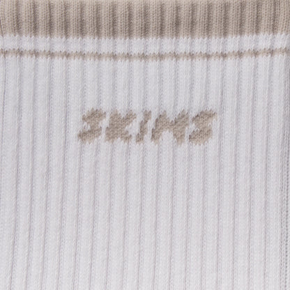 SKIMS SOCKS RIBBED CREW LOGO SOCK 3-PACK | STONE MULTI