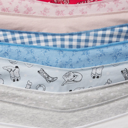 LIGHTWEIGHT COTTON RUCHED BACK HIPSTER 10-PACK | DAINTY FLORAL MULTI