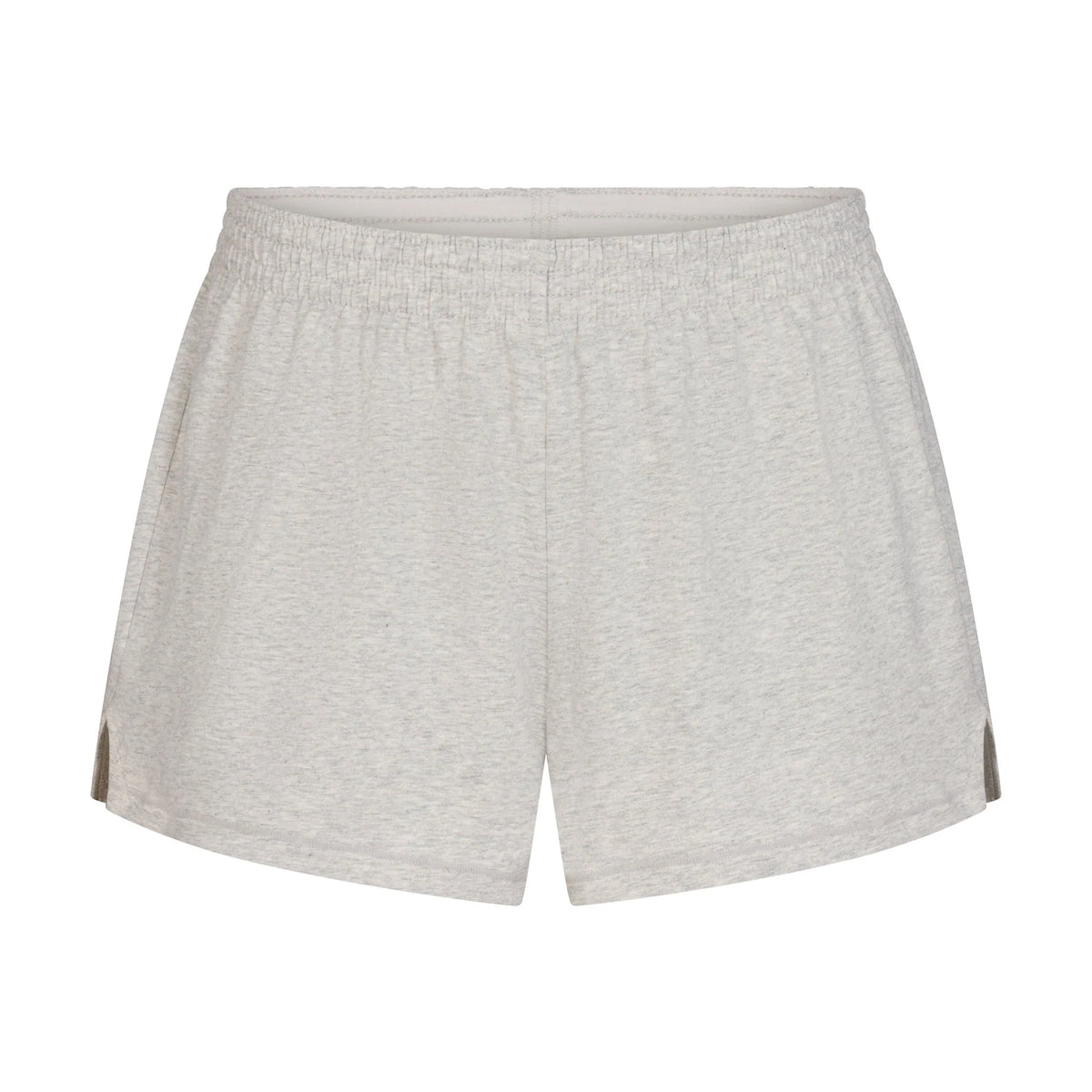 COTTON JERSEY LOOSE SHORT | LIGHT HEATHER GREY