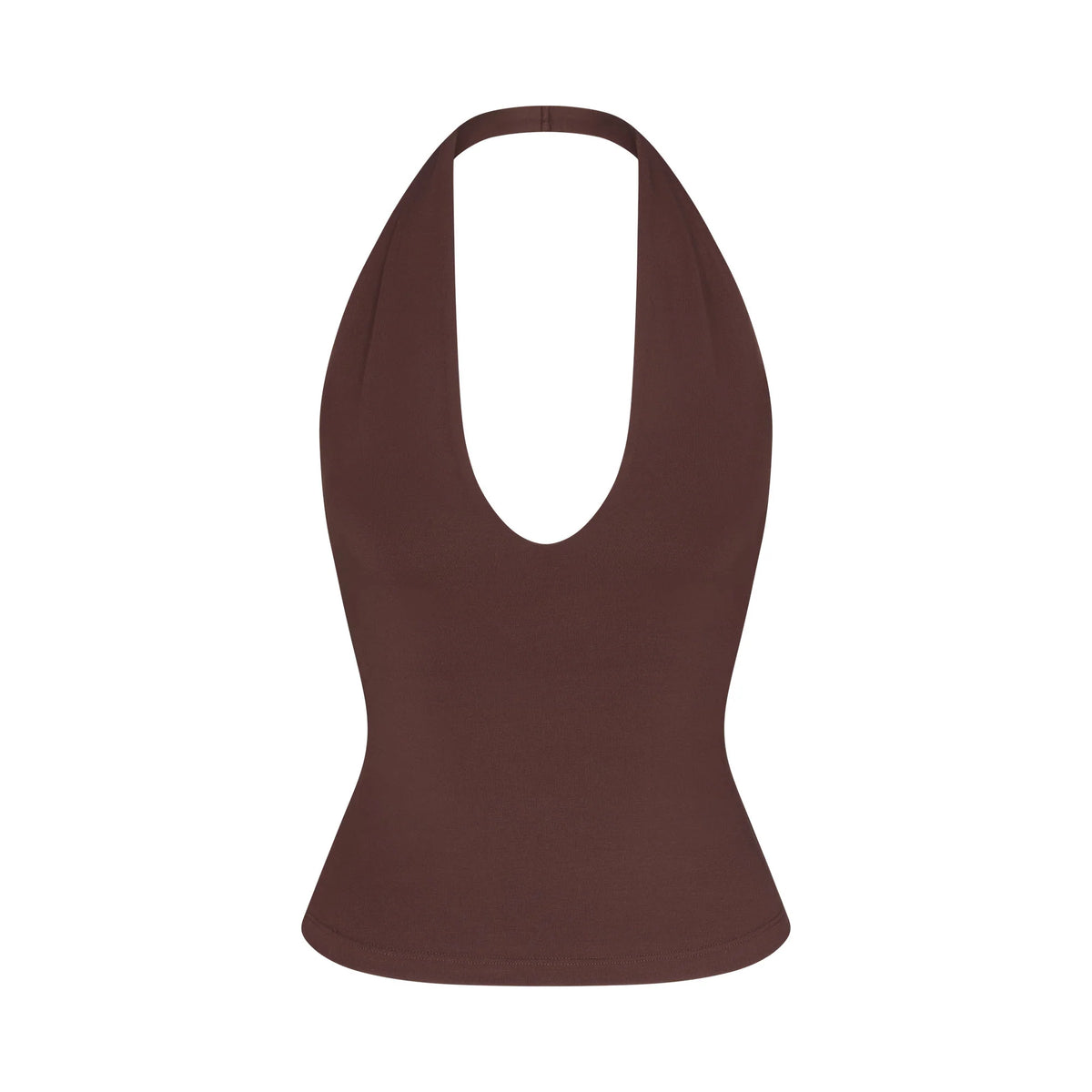 SMOOTH LAYERS HALTER TOP | COCOA