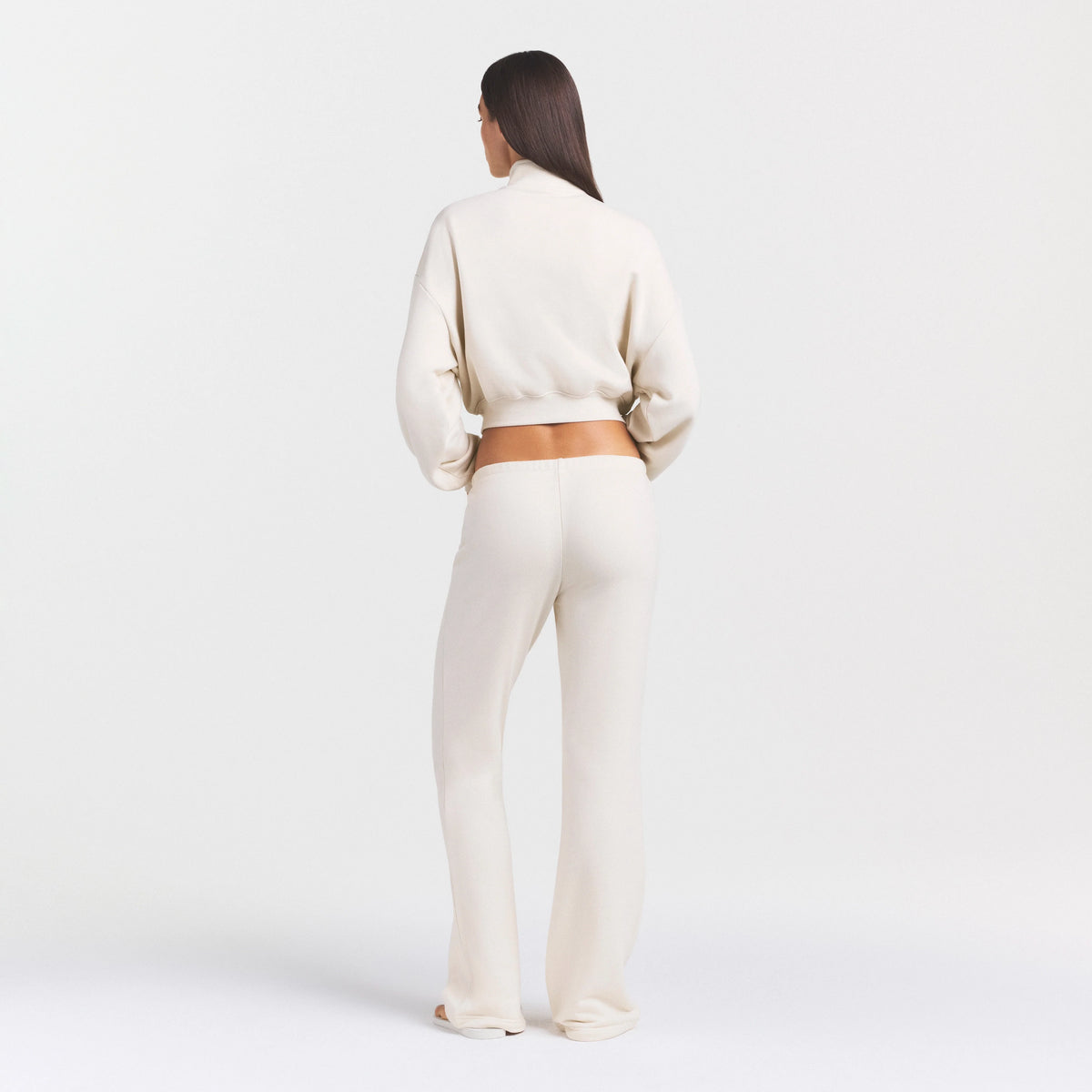 DRAPEY FRENCH TERRY STRAIGHT LEG PANT | BUFF