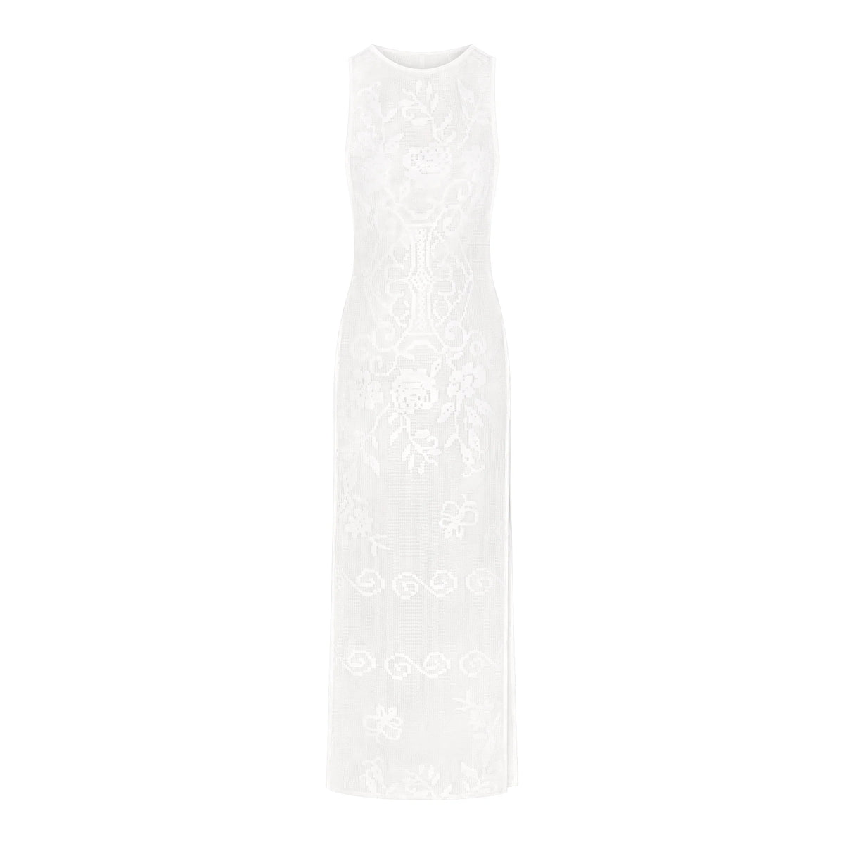 LACE COVER-UPS LONG DRESS | SNOW