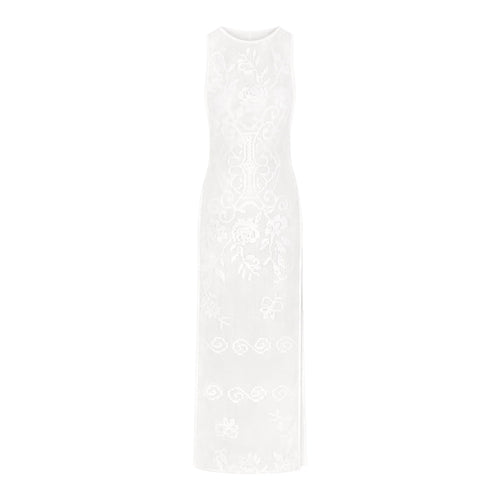 LACE COVER-UPS LONG DRESS | SNOW