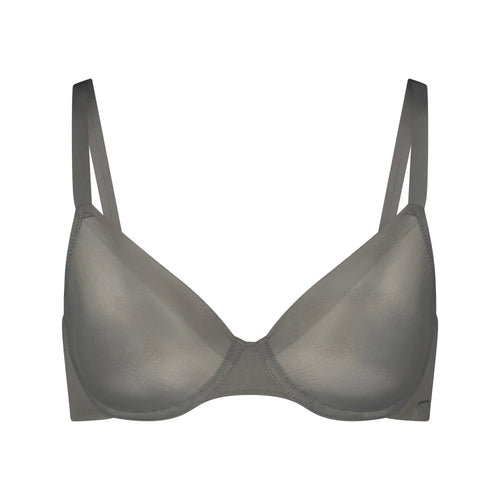 NO SHOW UNLINED DEMI BRA | GUNMETAL