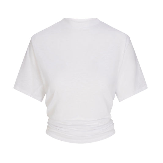 WORN IN JERSEY KNOT BACK T-SHIRT | SNOW