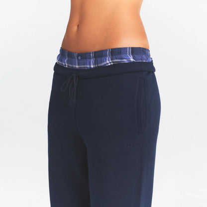 COTTON FLEECE JOGGER | NAVY