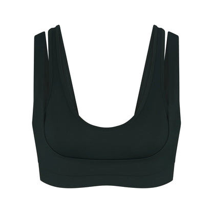 NikeSKIMS MATTE DOUBLE STRAP SCOOP BRA | DARK TEAL