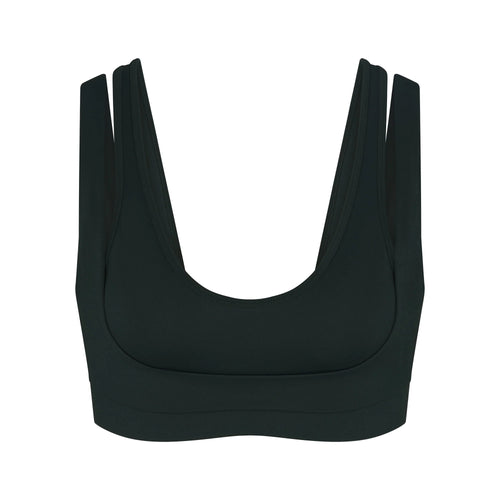 NikeSKIMS MATTE DOUBLE STRAP SCOOP BRA | DARK TEAL
