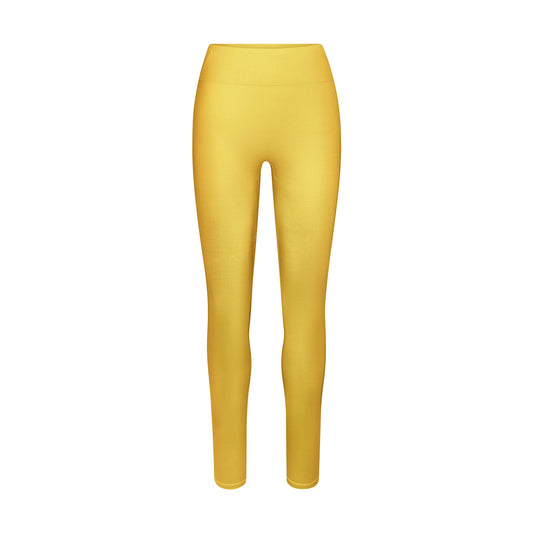 NikeSKIMS SATIN SHINE BONDED WAIST 26" LEGGING | CITRINE