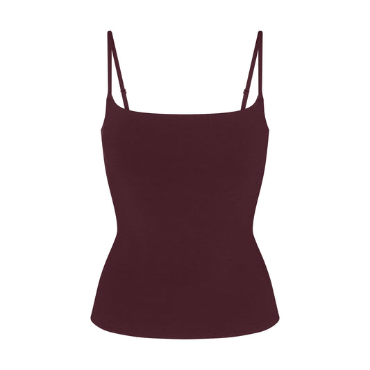 COTTON JERSEY CAMI | CURRANT