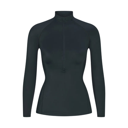 NikeSKIMS SHINE LONG SLEEVE HALF ZIP | DARK TEAL