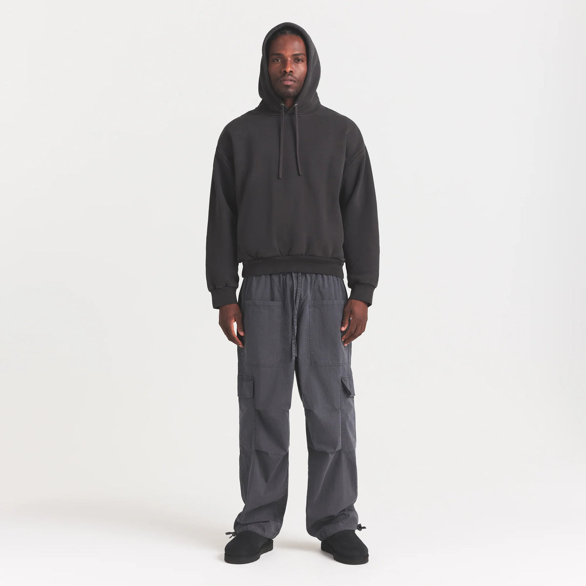 WOVEN MENS CARGO PANT | ASH