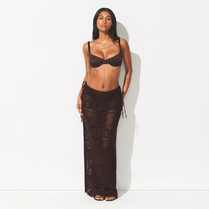 SWIM COVER-UPS CROCHET LONG SKIRT | PHOENIX