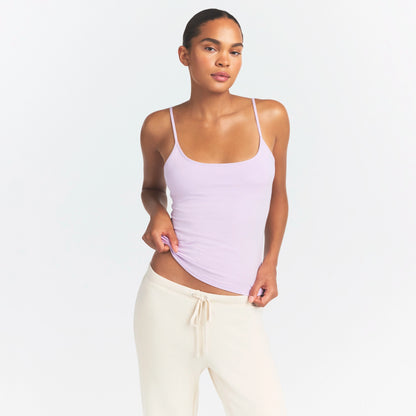 COTTON JERSEY SCOOP NECK CAMI | SUGAR PLUM