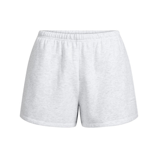 COTTON FLEECE SHORT | LIGHT HEATHER GREY