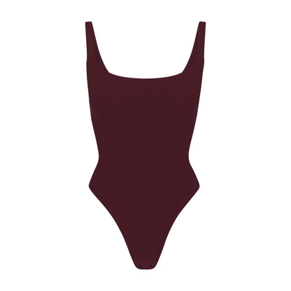FITS EVERYBODY SQUARE NECK BODYSUIT | CURRANT