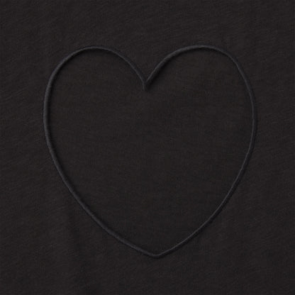 WORN IN JERSEY HEART MICRO SHORT | WASHED ONYX